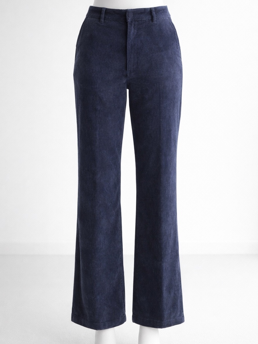Tommy Hilfiger Dark Navy Wide-Leg Corduroy Jeans Quiet Luxury Preppy 6
